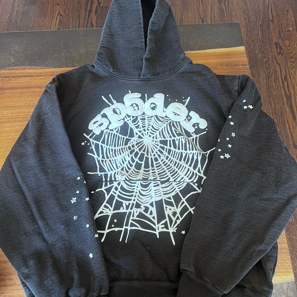 Spider Web Graphic Hoodie